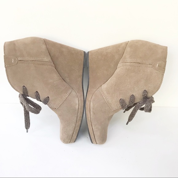 Dolce Vita Gael Lace-up Wedge Bootie Tan Size 8.5 - Picture 5 of 8